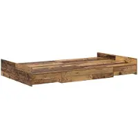 vidaXL Cadre de lit de rangement vieux bois 120 x 200 cm Bois composite