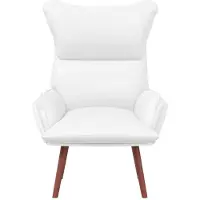 vidaXL fauteuil Blanc 69 x 74 x 93 cm Cuir artificiel