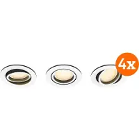 Philips Hue Milliskin Spot Encastré White Ambiance - Rond - Blanc - Lot de 12