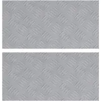 vidaXL Escalier Marche à angle droit 2 pcs Argent 50 x 25 cm Aluminium