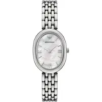 Giorgio Armani Montre à affichage analogique argent / blanc