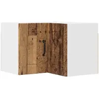 vidaXL Armoire d'angle murale LUCCA en bois vieilli 57 x 57 x 40 cm, aggloméré