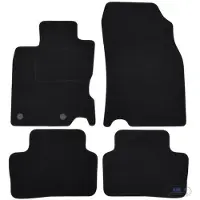 J&J AUTOMOTIVE Tapis De Sol Noir Velours - - Nissan Qashqai J11 - Sur Mesure - Antidérapant - Imperméable