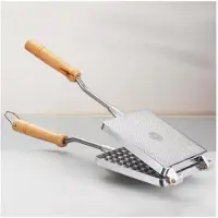 Eppicotispai wafelijzer voor op gas 13,5 cm aluminium, Gaufrier, Argent
