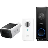 Eufy security E340 2K Draadloze Video Deurbel Inclusief Chime + security SoloCam (Sans fil, WiFi)