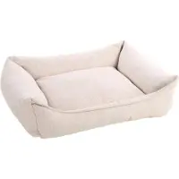 Flamingo Baldar Dog Bed Beige 80 x 60 x 18 cm