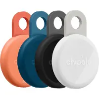 Chipolo LOOP Lot de 4 Corail, Bleu, Noir, Blanc