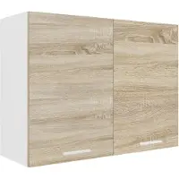 VCM Armoire de cuisine Largeur 80 cm Porte en bois Armoire suspendue Cuisine Meubles de cuisine Esilo Armoire de cuisine Largeur 80 cm Porte en bois Armoire suspendue Cuisine Meubles de cuisine Esilo