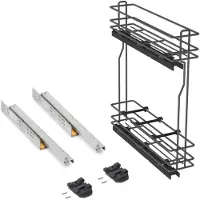 Emuca Lateral Pull-out Soft 15 Cm Bottle Rack Argenté