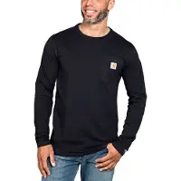 Carhartt Force Flex Pocket Relaxed Fit Long Sleeve T-shirt Bleu L Homme