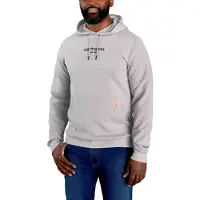 Carhartt Force Logo Graphic Lightweight Hoodie Gris XL Homme