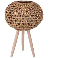 Urban Living Lanterne Sur Pieds En Rotin Natural Living - H. 66 Cm - Beige