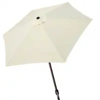 Aktive 61115 - Parasol hexagonal de jardin et de terrasse avec protection contre le vent | Hauteur 2,4m | Protection UV50 | Structure en aluminium, facile à plier et à installer | Parasols de terrasse