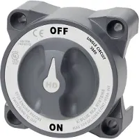 Blue Sea Systems Hd On-off Battery Switch Argenté
