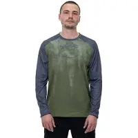 Cube Atx Tm Long Sleeve Enduro Jersey Vert L Homme