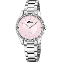 Lotus Femmes Montre classique de luxe élégante en acier inoxydable montre-bracelet argent UL18796/2