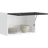 vidaXL Armoire murale de cuisine Kalmar noir bois d'ingénierie