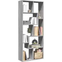 vidaXL Étagère séparatrice de pièce sonoma gris 67x25x161,5 cm