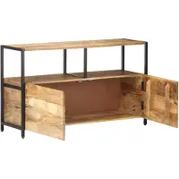 vidaXL Buffet 110x35x65 cm bois massif Mango