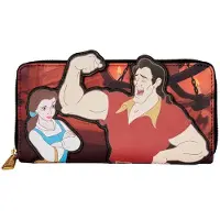 Loungefly Disney Beauty and the Beast Villains Gaston Scene portefeuille