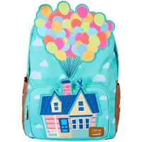 Loungefly Plecak Disney Pixar UP 43cm - Nylonowy plecak premium do szkoy i codziennych wyj