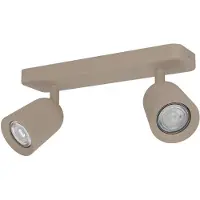 Eglo Lampe de plafond marron sable Camaldoli 2x GU10 - orientable