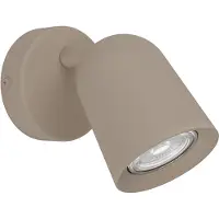 Eglo Tache de mur brun sable Camaldoli GU10 - Orientable