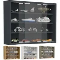 VCM Bois verre suspendu vitrine murale collectionneur vitrine Agisa M