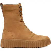 Clarks Bottes à lacets 'Torhill Style' cognac