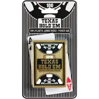 Copag Jeu d’ambiance Gold Poker Plastic Jumbo Index Modèle aléatoire