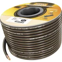 Hicon Câble haut-parleur Ergonomic Hicon HIE-225-2000 2 x 2.50 mm² noir 20 m
