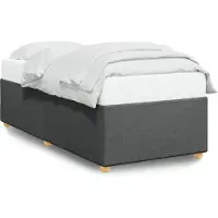 vidaXL Cadre de lit sans matelas gris foncé 80x200 cm Tissu