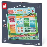 Janod Jeu éducatif Calendrier Magnetique Version Française
