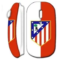 MANIACASE Souris sans fil - - Atletico Madrid - Blanc - USB wifi - Compatible Mac et PC