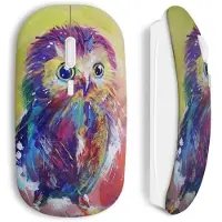 MANIACASE Souris sans Fil Hiboux art painted