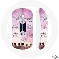 MANIACASE Souris Sans Fil - BTS - Bangtan - Noir - Clé USB Wifi - Compatible Mac et PC