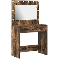 vidaXL Coiffeuse Chêne fumé 78,5 x 41 x 135 cm Bois composite