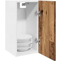 vidaXL Armoire suspendue Lyon aspect vieux bois 30x31x60 cm Matériau dérivé du bois