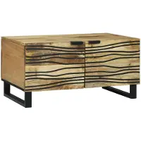 vidaXL Table basse - 80 X 50 X 40 Cm, Bois de manguier massif Lumarko !