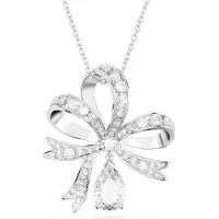 Swarovski Volta Halskette Schleife Gross Weiss