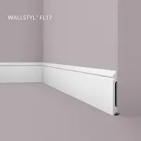 NMC Plinthe FL17 WALLSTYL Noel Marquet Profil de décoration design intemporel classique blanc 2 m