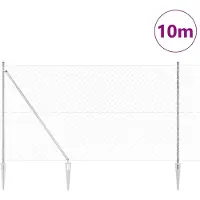 vidaXL Clôture en fil de fer soudé avec pointes, 10 x 1,6 m (L x H)
