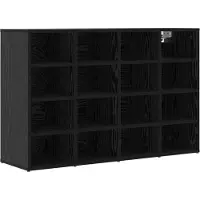 vidaXL Cabinet à chaussures avec étagère Chêne noir 103 x 30 x 67 cm