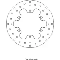 Perftec Kit Brake - Disque Frein Yamaha Ø245x134x118 Nbtrou6xø6,5