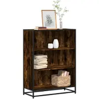 vidaXL Bibliothèque chêne fumé 80,5x35x107,5 cm bois d'ingénierie