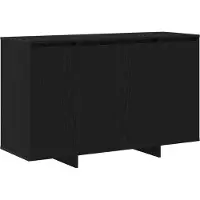 vidaXL Sideboard noir imitation chêne 120 x 41 x 75 cm Bois composite