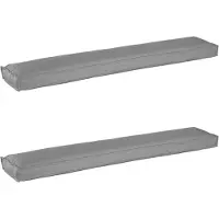 vidaXL Set de coussins de palette 2 pcs Gris 200 x 40 x 8 cm