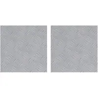 vidaXL : 2 marches d'escalier, 30 x 30 cm, argent, aluminium, carrées