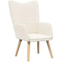 vidaXL fauteuil Crème 62 x 67 x 95,5 cm Tissu Sherpa