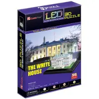 Puzzle 3D Cubic Fun Puzzle Puzzle 3D avec LED - Washington : La Maison Blanche - 51 à 99 pièces